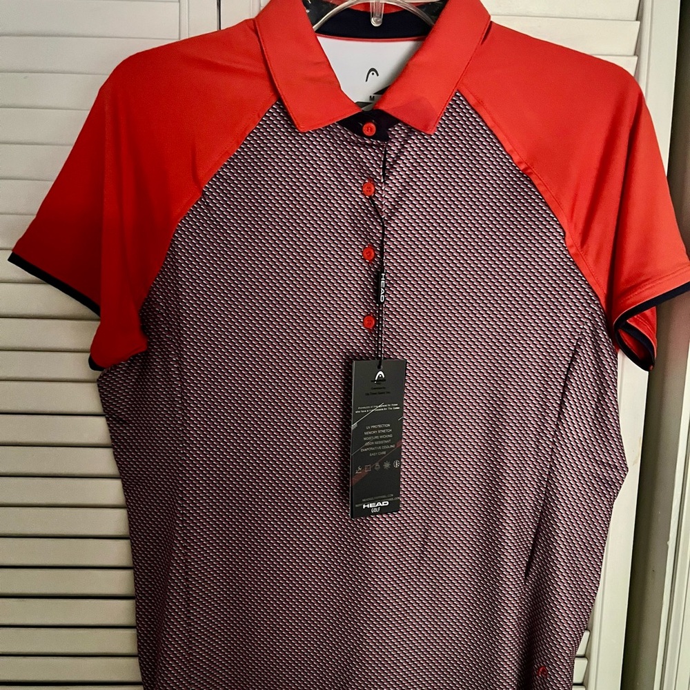 Head Orange and Blue Women’s Golf Polo Shirt